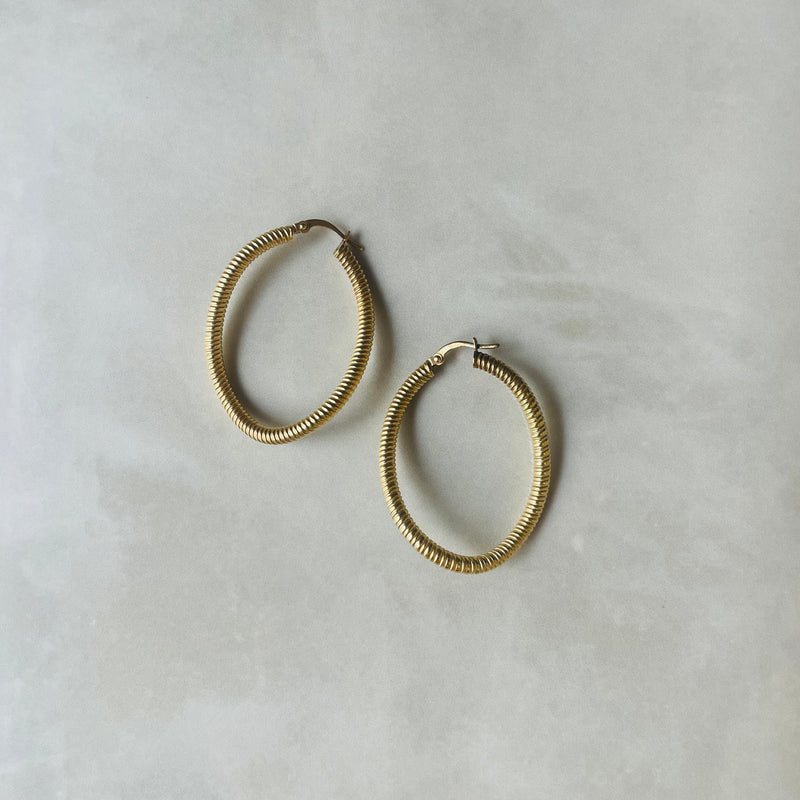 Rope Hoop Earrings