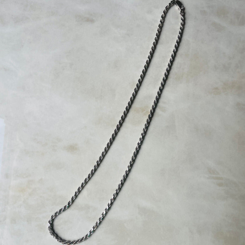 Silver Rope Necklace