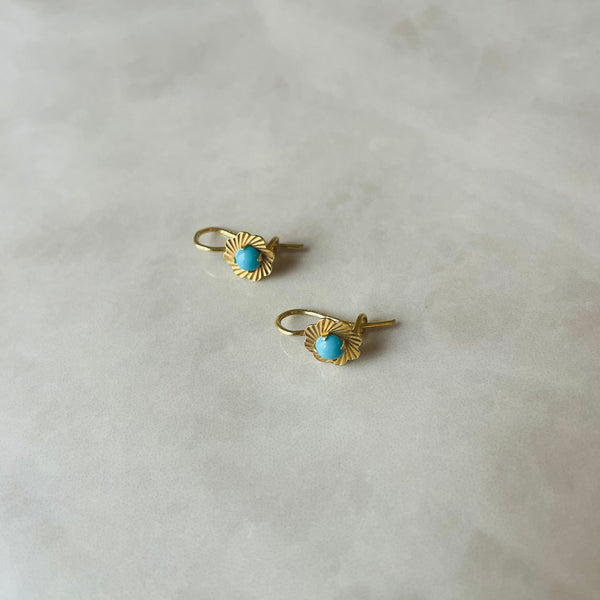 Drop Flower Earrings with Turkini