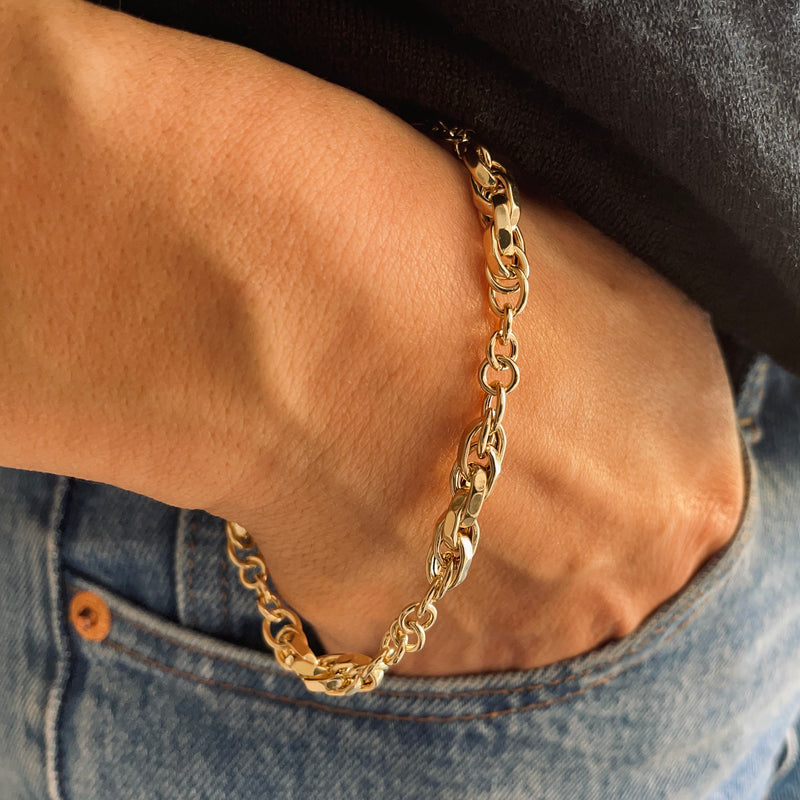 Link Bracelet on model 