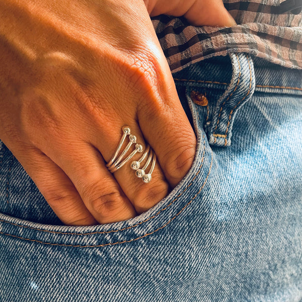 Spiral ring on model