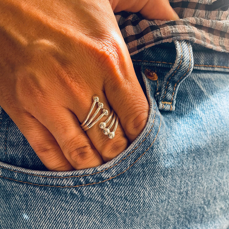 Spiral ring on model