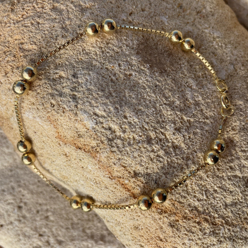 Gold 'Boċċi' Bracelet